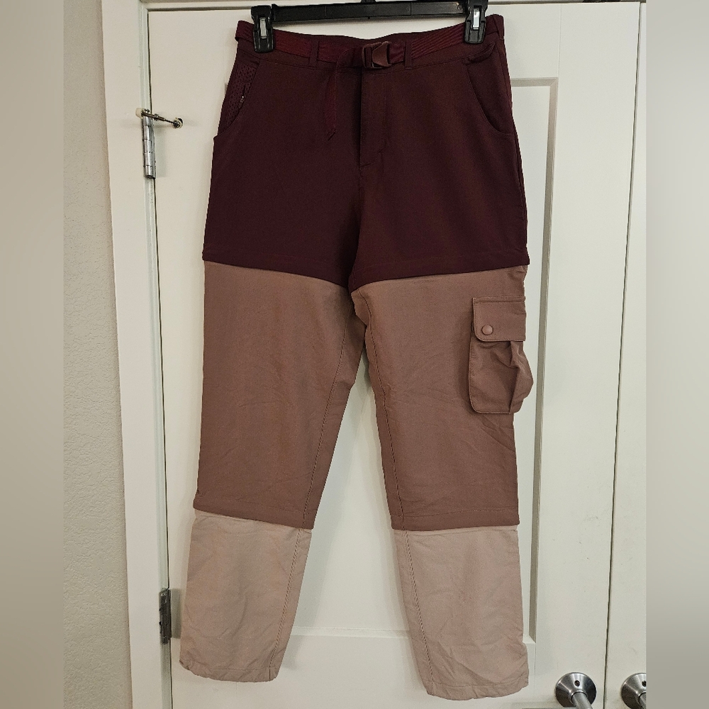 Outdooe Voices RecTrek Womens Zip-off Cargo Pants, Size Medium Purple